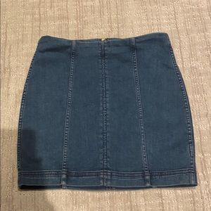 Free people denim skirt